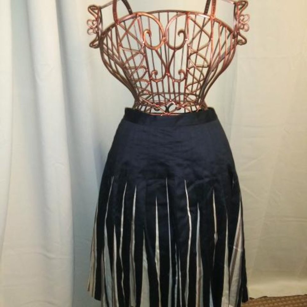 Black and Tan Pleated